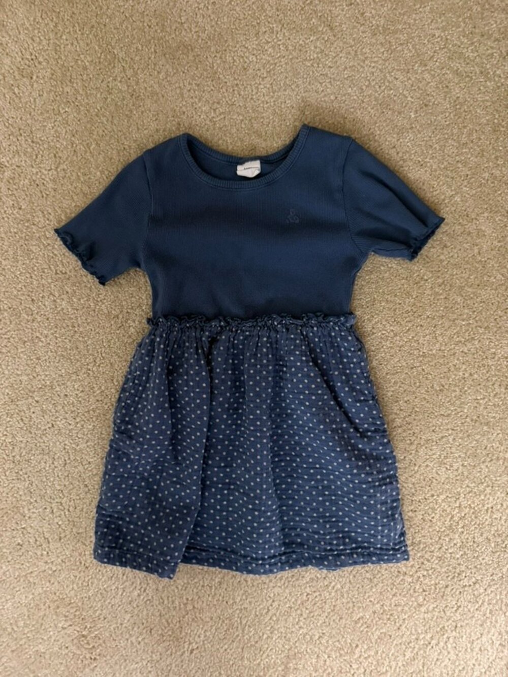 Baby Gap Blue Ribbed Dress